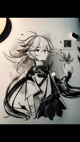 We shall go together 🥺..  #kazuha #kazuhagenshinimpact #genshin #GenshinImpact #art #fyp #fypシ