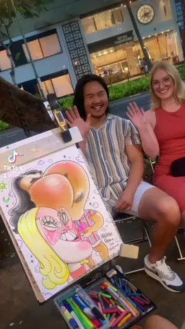 #caricature #waikiki #streetart #funny
