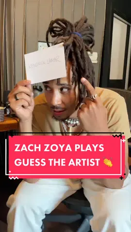@Zachzoya plays guess the artist 🤩🤣💯 #zachzoya #guesstheartist  #kendricklamar
