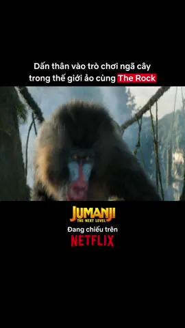 Là tui lên cầu dây chắc ngất luôn 😵 #netflixvn #jumanji #jumanjithenextlevel #therock #dwaynejohnson #awkwafina #kevinhart #phimhanhdong #phimhay