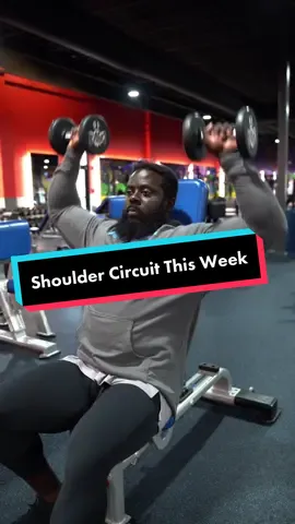 #shoulderworkout maximized with this circuit. This this worlout this week ladies and gentlemen of the gym