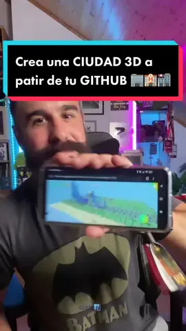 ¡Tu GitHub es una ciudad 3D! 🏢 #programador #programacion #programadores #tecnologia #informatica #github #techtok