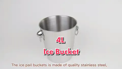 4L stainless steel ice bucket, can you see the quality clear? #winelovers #icebucket