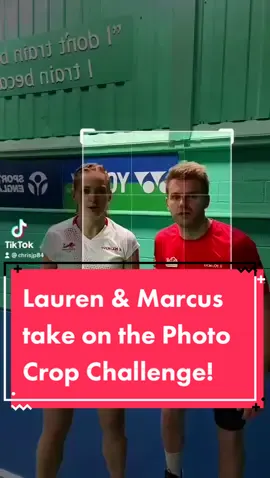 Dynamite on court, room for improvement with the #PhotoCropChallenge 😜 think you can do a better job than @Lauren Smith and Marcus Ellis?? Duet us and give it a go! #badminton #commonwealthgames #laurensmith #marcusellis #teamengland #challenge #fyp #foryou  @Team England