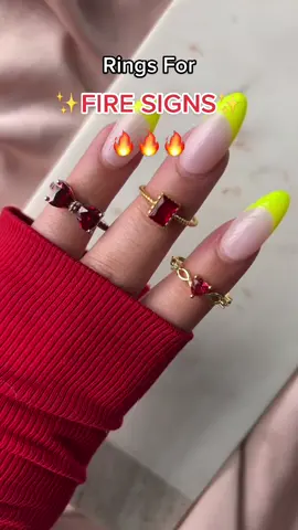 Fire signs where you at?! 🔥 #ring #rings #jewelry #firesigns #zodiac