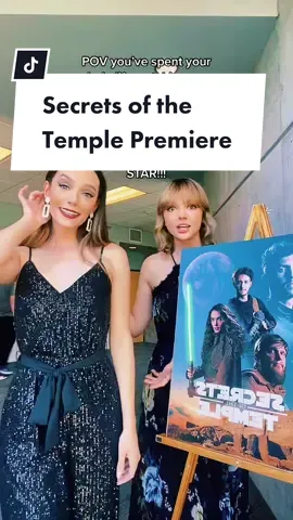 PROUD SISTER ALERT!! ⭐️ there are still a few extra tickets for the exclusive friends & family event TOMORROW  — l!nk is in my b!o if you want to come support OUR QUEEN Summer! ✨ @summercharmaine @Backyard Tripod Films #secretsofthetemple #starwars #starwarsgirl #sisters #SplashSummerVibe