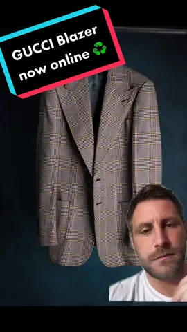 Gucci Blazer now online - check out our YouTube video for a discount code ♻️ ✌🏻#gucci #fashiontiktok #mensfashion #preowned #sustainablefashion #sustainable #sustainablemenswear #mensstyleguide #mensweardaily #menswear #fitcheck #gucciboy