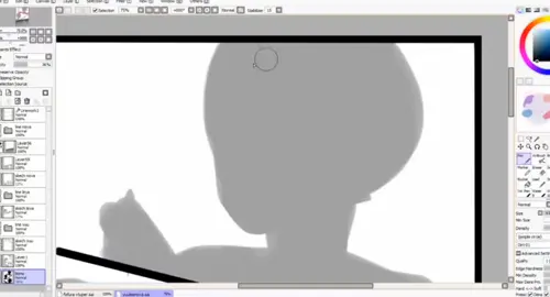 Speedpaint sketch OC nhà mình 🥲🥲 #art #digitalart #painttoolsai #vẽ