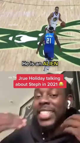 High praise from one of the best defenders in the league 👽 #fyp #foryoupage #NBA #steph #jrueholiday #interview