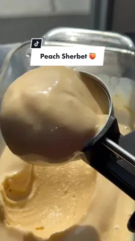Two ingredient peach sherbet 🍑