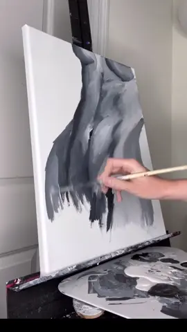 I have a new drop tomorrow on mu website (link in bio) 😬😬😬#arttok #acrylicpainting #canvaspainting #femaleartist #blackandwhitepainting #sketching