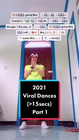 How many TikTok viral (>15secs) dances do you know? Dc cttos #2021TiktokViralDances #fyp #viraldance #dancetutorial