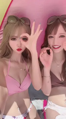 夏いっぱいりかちゃんとの予定あるの全部たのしみ♥️♥️♥️#かなりか#白浜#海