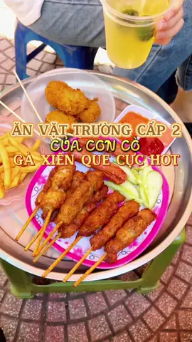 Hàng ăn vặt đình đám ai học đống đa cấp 2 cũng biết lun nè, ăn từ thời cô vẫn bán ở ngoài sân chơi chỗ đu quay cơ 🥰 #littlequanzz #AnCungTiktok