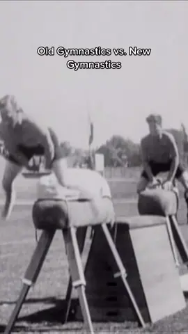 Such a crazy difference 😳 #gymnastics #oldvsnew #gymnast #History #sportshistory #olympics #olympic #sports #ncaa #calisthenics