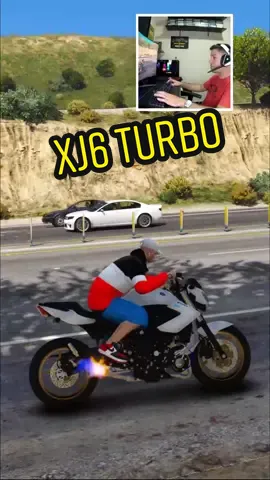 xj6 turbo no gta5 #gtaviral #moto #turbo #game #jogo
