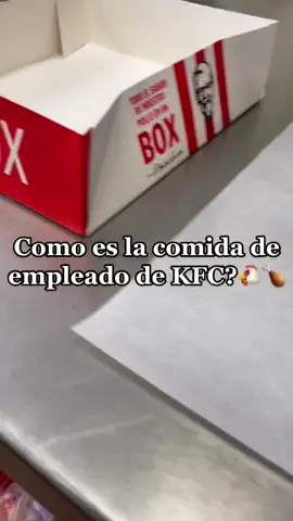 Nos vas a creer como comen los empleados de KFC!😱 #KFC #comidarapida #comida #pollofrito #coronelsanders #tiktok