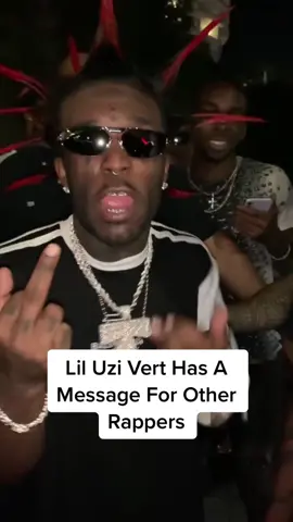 #LilUziVert has a message for other rappers 😅🙅‍♂️ Video: @jockograves