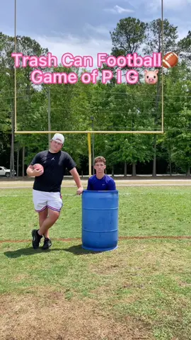 Trash Can 🗑 Game of P I G 🐷🏈 #football #trickshot #sports #competition #throw #funny #pig