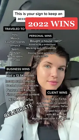 When you think you’re moving too slowly then you start writing down your wins & they wont even fit on the screen….that’s where it’s at #2022wins #socialmediamanagertok #tiktokmanager #travelandworking #formerteacher #careerchangefromteaching #femaleentrepreneurtok #accomplishmentjournal #myaccomplishments