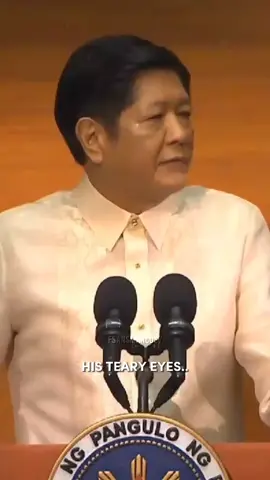 Teary because he remember his Father? Or just have mix-emotions? Hoping na iexplain ni PBBM ito sa vlog niya.🙌 #bongbongmarcos #presidentbbm