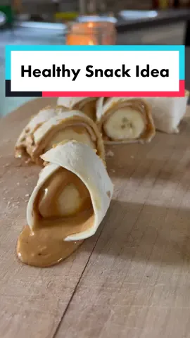 Healthy and tasty snack idea #snack #healthysnack #snackideas #healthysnackideas #food #healthyfood #snacks #snacksforkids #airfryer #airfry #tortilla #banana #honey #peanutbutter #fyp #foryou