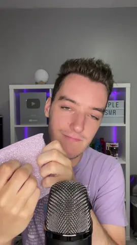 ASMR using the color purple! 💜 #asmr #purple #relaxing #sleep #satisfying #fyp