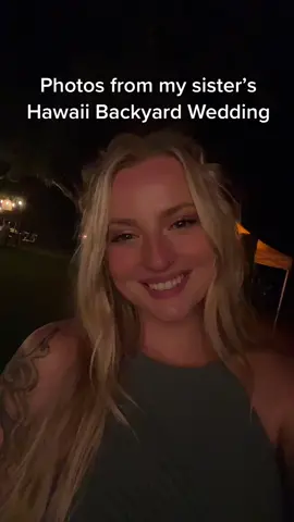 This was magic 🥹 #granolagirl #backyardweddingreception #backyardwedding #hawaiiwedding #outdoorsygal #outdoorsywedding