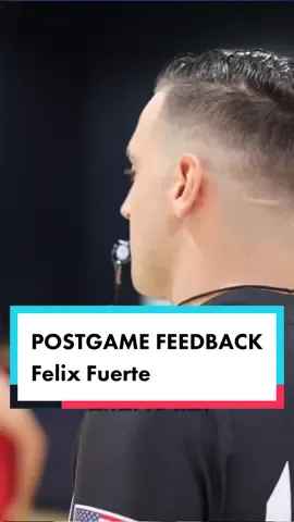 When we bring information to our partners it's important to be clear and concise and use 100% language to provide full certainty and leave no doubt #refcoach #partnering #feedback #basketball #ref #referee