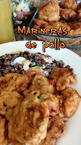 Hoy es día de marineras🤤😋🇵🇾 #marineras  #pollo #emibaezcocina #poroto #ensalada #jugodenaranja #comidaparaguaya #almuerzo #recetasfaciles