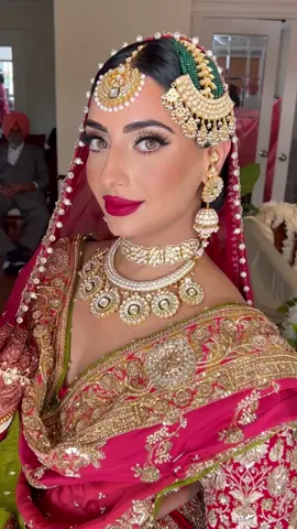 #fyp #foryoupage #indianwedding #indianbride #makeup #indianbridalmakeup #bridalmakeup #indianfashion #sikhwedding #beauty #punjabi