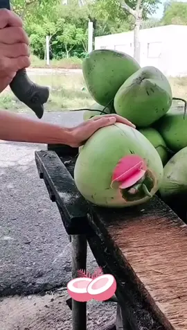Pink Coconut😲 #coconut #pinkcoconut  #wow #beautiful #trending #viral #trendingvideo #viralvideo #viralvideotiktok #beautyofnature 