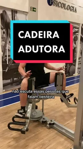 Aprenda a execução da cadeira adutora! E não escute pessoas que são extremistas… tmj pessoal 🙏! #dicasmusculação #dicasdeexercicios #cadeiraadutora #adutores #musculos #academia #alongamento #dicasdetreino #hipertrofia #treinodepernas #fyp #fy