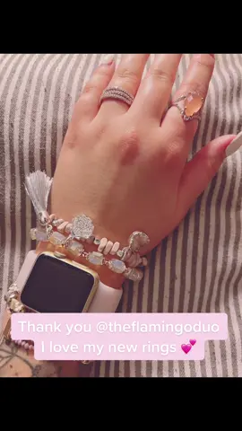@theflamingoduo thank you for my new rings 💕🎊 I love them! #fyp #foryou #iwantit #igotit #newrings