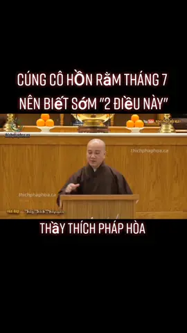 CÚNG CÔ HỒN Rằm Tháng 7 nên biết sớm 