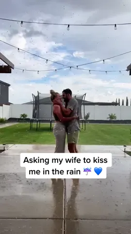 She passed the vibe ☺️👍🏼 #brookeandrhett #husbandandwife #kissmeintherain #coupletok #cutecouples #wifereacts #foryoupage #fypシ #viral