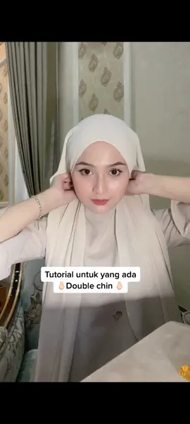 Tutorial untuk yang ada double chin 🫰🏻 #fyp #tiktokmalaysia #tutorialshawl #trending @