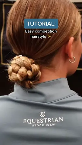 Easy and beautiful hairstyle for competitions or training performed by team rider @cbergakra ✨ Add one of the Equestrian Stockholm hair ties for the perfect finish! #equestrianstockholm #esstockholm #equestrian #equestrianfashion #hairstyle #equestrianhairstyle #competition #hairtutorial #hairtutorials #braids #braidstutorial