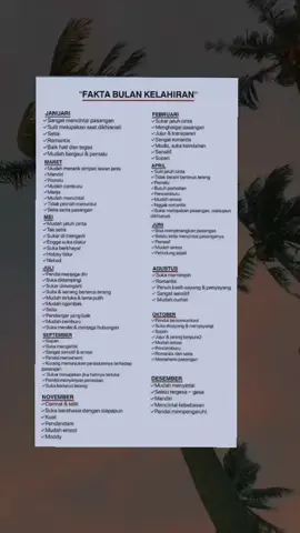 Valid nggak yaa,,,?? #fyp #fypシ #viral #foryou #bulanlahirkalian #bulanlahirku #bulanlahircek #bulanlahir #PinterMilihTemen