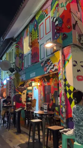 Haji Lane at night 🍸🏙 #singapore #Hajilane #fyp #tiktokph