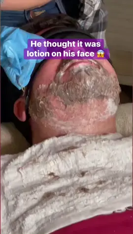 The nair was melting his beard off #fyp #foryoupage #nair #prank