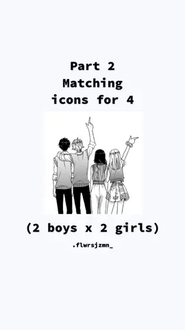#matchingiconsfor4friends #anime #icons #4friends #pfpideas #pinterest #fyp #part2 #matchingicons #2boysand2girls #aesthetic