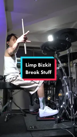 Thank You 500.0K Follower🔥❤️‍🔥🥁　Limp Bizkit - Break Stuff🟥　#limpbizkit #rap #rock #metal #drum #drums #drummer #drumcover #fyp #foryou #🥁