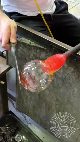 Glass Plate/Rondel 🍽 I had the chance to learn the fundamentals of glass blowing during a unique class! How did i do for my first plate? #amauryguichon #glass #blownaway