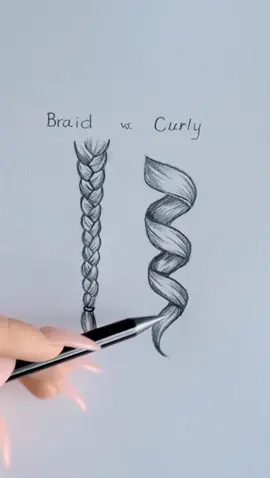 Which is your favorite?! Braid or Curly? 💇‍♀️ #art #artwork #draw #drawing #hair #cartoon #tutorial #anime #sketch