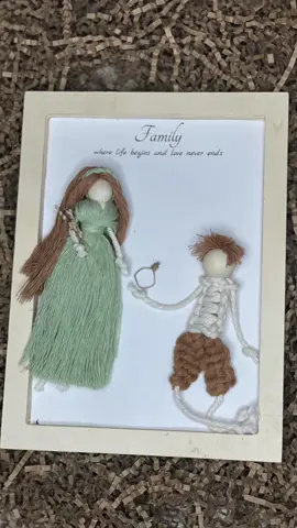 Family custom portrait dolls #macramedoll  #artistsoftiktok #arttok #handmadegifts #handmadecraft #familystorytime #familythings #women #womensupportingwomen #onekooka