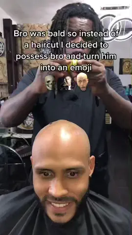 Bro is one of my emojis now 💀 #fyp #emoji #possession #barber #haircut