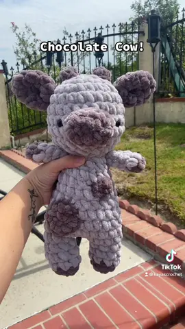 Chocolate cow is my new favorite plushie! #crochet#handmade#SmallBusiness#etsy#plushie#stuffedanimal#crochetersoftiktok#crochettiktok#crochettok#cow#crochetcow