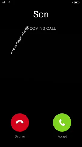 parents ringtone be like