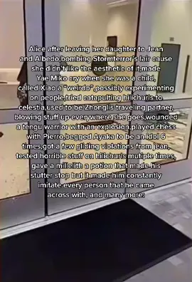 Im not gonna be surprised if she actually knows Skirk #GenshinImpact #alicegenshin #alicegenshinimpact